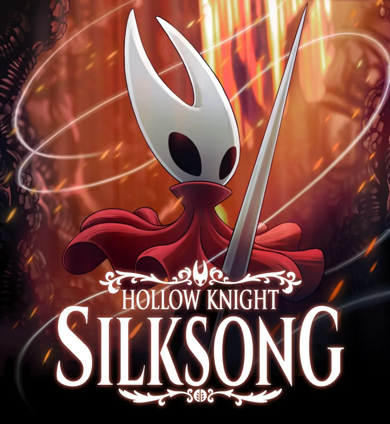 Hollow Knight Silksong cover art - Hornet official artwork