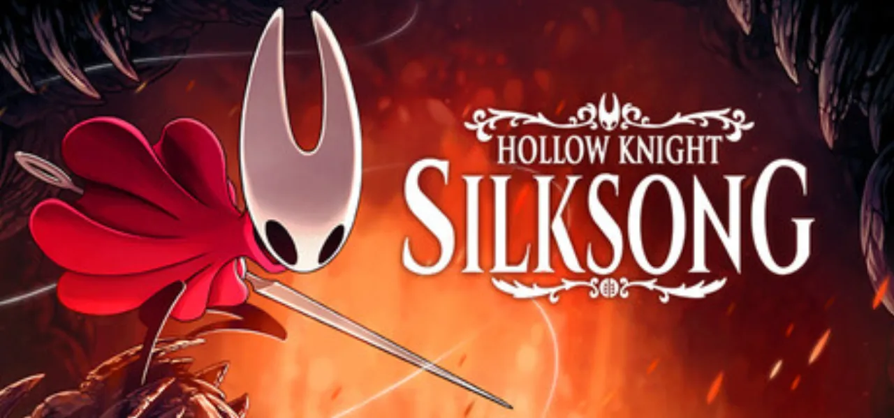 Hollow Knight Silksong Steam header - official promotional artwork
